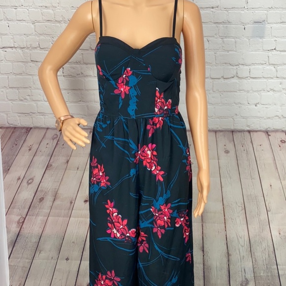 Band Of Gypsies Floral Printed Jumpsuit